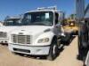 2005 FREIGHTLINER M2 106 EQUIPMENT CARRIER TRUCK, Cat C7 diesel, 6-speed, a/c, pto, 20' deck, 19,000# rear, Rc Pro Series 12000 winch, 4' hydraulic dovetail, winch. s/n:1FVACXDC25HN87548