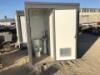 UNUSED SKID MOUNTED 85"X75"X92" RESTROOM, toilet, sink, vanity, shower, paper dispenser, exhaust fan **(LOCATED IN COLTON, CA)**