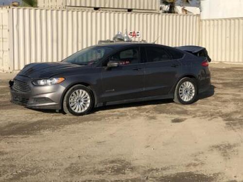 s**2014 FORD FUSION SEDAN, 2.0L gasoline hybrid, automatic, a/c, pw, pdl, pm, 61,450 miles indicated. s/n:3FA6P0UU6ER152025 **(DEALER, DISMANTLER, OUT OF STATE BUYER, OFF-HIGHWAY USE ONLY)**