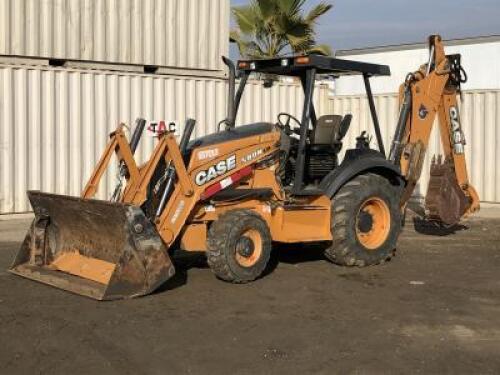 2016 CASE 580N EP LOADER BACKHOE, 4-in-1 bucket, aux hydraulics, 4x4, canopy, extension hoe, gp bucket, 1,117 hours indicated. s/n:JJGN58EPCGC729018