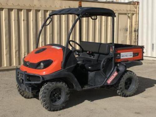 2012 KUBOTA RTV400CI UTILITY CART, gasoline, 4x4, seats 2, 36"x42" tilt bed, 1,489 hours indicated. s/n:A5KE1CGMJCG015894