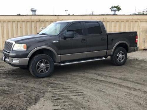 2005 FORD F150 CREW CAB PICKUP TRUCK, 5.4L gasoline, automatic, 4x4, a/c, pw, pdl, pm, tow package. s/n:1FTPW14535KC88570 **(DEALER, DISMANTLER, OUT OF STATE BUYER, OFF-HIGHWAY USE ONLY)**