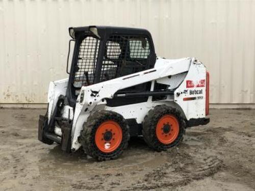 2015 BOBCAT S510 SKIDSTEER LOADER, aux hydraulics, canopy, 1,699 hours indicated. s/n:ALNW12322