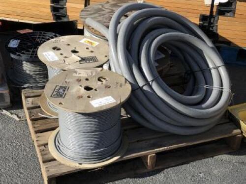 (5) ROLLS OF MISC. WIRE, ROLL OF 1 1/2" FLEXIBLE CONDUIT **(LOCATED IN COLTON, CA)**