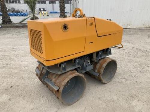 2007 JCB VIBROMAX VM1500 WALK BEHIND PADFOOT TRENCH ROLLER, Kubota 3cyl diesel, 33" drums. s/n:JCB1601782