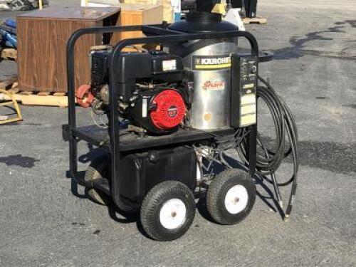 2012 SHARK SGP353037E HEATED PRESSURE WASHER, Honda gasoline, 3,000psi, 1,248 hours indicated. s/n:15755520-161751 **(LOCATED IN COLTON, CA)**