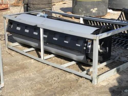 UNUSED 75" VIBRATORY SMOOTH DRUM ROLLER ATTACHMENT, fits skidsteer. **(LOCATED IN COLTON, CA)**