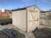 STORAGE SHED, 74"x122"x85". **(LOCATED IN COLTON, CA)** - 2