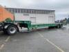 2009 GENIE TEREX HFT70RS LOAD KING EQUIPMENT TRAILER, 70,000#, 48'x102" deck, hydraulic upper deck ramp, hydraulic dovetail, right weigh load scale, Ramsey winch. s/n:5LKL4823591027744