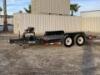 2008 MARKSMAN TBET80X16-14TWD TILT DECK EQUIPMENT TRAILER, 7'x14' deck, Warn VR10000 winch. s/n:1M9BE15208L516425