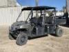 2013 POLARIS RANGER CREW UTILITY CART, diesel, seats 4, 4x4, canopy, tilt bed, tow package, 1,698 hours indicated. s/n:4XAWH90D8D2294047