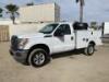 2014 FORD F250 SERVICE TRUCK, 6.2L gasoline, automatic, a/c, pw, pdl, pm, 8' utility body, Mi-T-M air compressor, Graco Husky 1050 pump, auxiliary tank, hose reels, vise, tow package. s/n:1FDBF2B69EEA68601