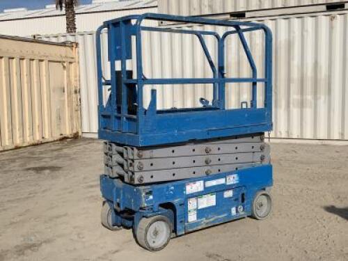 2005 GENIE GS1930 SCISSORLIFT, electric, 19' lift, extendable platform, 544 hours indicated. s/n:GS3005B-076509