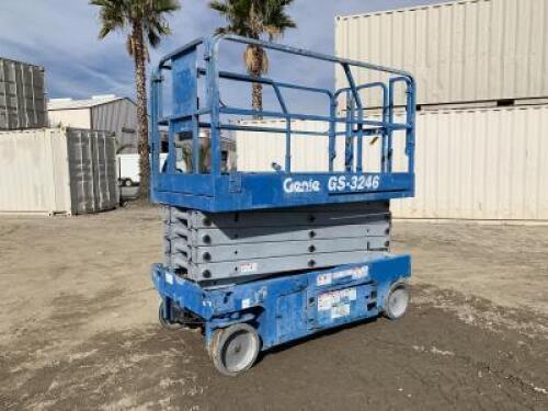 2013 GENIE GS-3246 SCISSORLIFT, electric, 32' lift, extendable platform, 375 hours indicated. s/n:GS4613A-111951