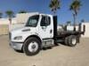 2007 FREIGHTLINER BUSINESS CLASS M2 FLATBED TRUCK, Caterpillar C7 diesel, 6-speed, a/c, 12' flatbed, 18,000# rear, Tommy Gate lift gate, tow package. s/n:1FVACWDD17HW67848