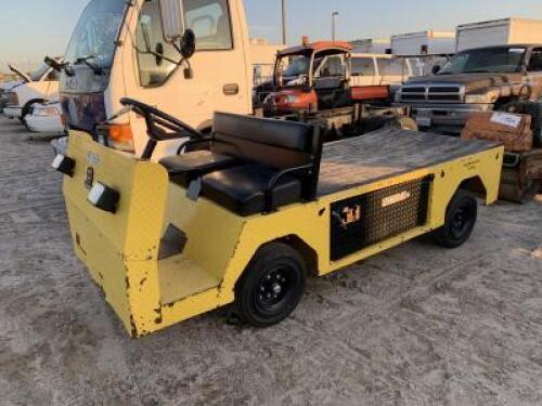 CUSHMAN TITAN UTILITY CART, electric, seats 2, 6' flatbed, 292 hours indicated. s/n:3222195 **(DOES NOT RUN)**
