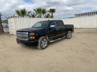 **2015 CHEVROLET SILVERADO 1500 CREW CAB PICKUP TRUCK, 5.3L gasoline, automatic, a/c, pw, pdl, pm, tow package. s/n:3GCPCSEC0FG248211