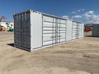 2024 40' CONTAINER, 2 side doors w/lock boxes, 1 front door w/lock box. --(LOCATED IN COLTON, CA)--