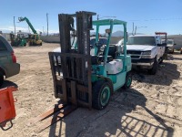2015 MITSUBISHI FG30 FORKLIFT, 6,000#, 80" mast, 3-stage, 185" lift, lpg, canopy. s/n:AF13D-30668--(DOES NOT RUN)-- --(LOCATED IN COLTON, CA)--