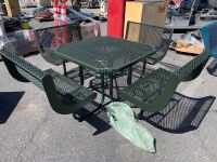 PICNIC TABLE, w/benches --(LOCATED IN COLTON, CA)--