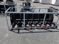 UNUSED 2023 78" HEAVY GRASS FORK GRAPPLE, fits skidsteer. s/n:001805037 --(LOCATED IN COLTON, CA)--