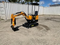 UNUSED 2024 MIVA VA13 MINI HYDRAULIC EXCAVATOR, gp bucket, thumb, aux hydraulics, backfill blade, canopy. s/n:VA132403210