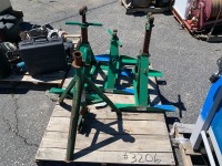 PIPE JACK, APPROX. (3) SCREW TYPE REEL STANDS--(LOCATED IN COLTON, CA)--