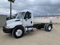 2013 INTERNATIONAL NAVISTAR 4300SBA CAB & CHASSIS, Maxxforce 7.6L diesel, automatic, 10,000# front, 17,500# rear. s/n:1HTMMAAM9DH105157