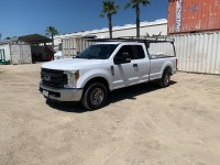 2018 FORD F250 EXTENDED CAB PICKUP TRUCK, 6.2L gasoline, automatic, a/c, pw, pdl, pm, tow package. s/n:1FT7X2A61JEC67435