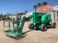 2016 JLG 450AJ BOOMLIFT, diesel, 3-stage, 45' articulated boom, 5' jib, 4x4, 1,513 hours indicated. s/n:0300215443