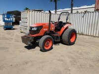 2015 KUBOTA M6060 UTILITY TRACTOR, Kubota diesel, front counter weights, 4x4, pto, 3-point hitch, 2,535 hours indicated. s/n:M6060D58909