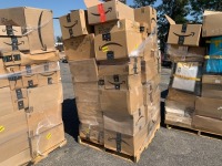 PALLET OF APPROX. (54) AMAZON OVERSTOCK MERCHANDISE BOXES, SILICONE MINI-MUFFIN CUPS, MISC. DVD'S --(LOCATED IN COLTON, CA)--