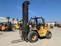 CATERPILLAR R80 ROUGH TERRAIN FORKLIFT, 8,000#, 148" mast, 2-stage, Perkins diesel, canopy. s/n:1KK00434