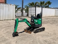 2017 BOBCAT 418 MINI HYDRAULIC EXCAVATOR, qc, aux hydraulics, backfill blade, 1,279 hours indicated. s/n:B39212147