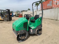 2017 WACKER RD12A VIBRATORY TANDEM SMOOTH DRUM ROLLER, Honda gasoline, 36" drums, 540 hours indicated. s/n:24387907