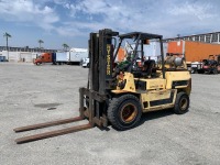 HYSTER H110XL FORKLIFT, 11,000#, 82" mast, 3-stage, 165" lift, sideshift, lpg, canopy. s/n:G005D07160S