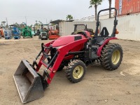 2019 YANMAR YT235 UTILITY TRACTOR, Yanmar 35hp diesel, gp bucket, front loader attachment, 4x4, pto, 3-point hitch, 565 hours indicated. s/n:YMJS0016LJF100931