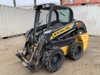 2018 NEW HOLLAND L218 SKIDSTEER LOADER, aux hydraulics, canopy. s/n:JAF0L218PJM447619 --(DOES NOT RUN)-- --(LOCATED IN COLTON, CA)--