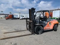 2015 TOYOTA 8FD70U FORKLIFT, 15,000#, 91" mast, 2-stage, 120" lift, sideshift, hydraulic fork positioner, diesel, canopy, 1,482 hours indicated. s/n:10370