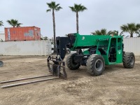 2015 JLG G1544A ROUGH TERRAIN REACH FORKLIFT, 15,000#, 44' reach, 3-stage, 4x4x4, tilt, diesel, canopy. s/n:0160072888