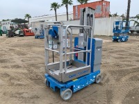 2016 GENIE GR20 PERSONNEL LIFT, electric, 20' lift, 128 hours indicated. s/n:GR16P-41408