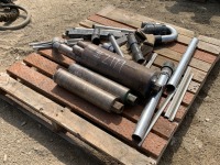 PALLET OF ASST. CYLINDERS/TUBING & CORE DRILL BITS --(LOCATED IN COLTON, CA)--