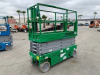 2016 GENIE GS2632 SCISSORLIFT, electric, 26' lift, extendable platform, 509 hours indicated. GS3216P-144980