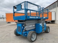 2007 GENIE GS4390 ROUGH TERRAIN SCISSORLIFT, dual fuel, 43' lift, 4x4, extendable platform. s/n:GS9007-45153