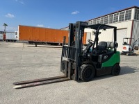 2015 DOOSAN G30P-5M PRO-5 FORKLIFT, 6,000#, 80" mast, 3-stage, 189" lift, sideshift, dual fuel, canopy. s/n:FGA06-1790-02512