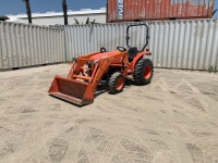 2019 KUBOTA L2501 UTILITY TRACTOR, Kubota 3cyl 24hp diesel, LA524 front loader attachment, gp bucket, canopy, pto, 3-point hitch, 933 hours indicated. s/n:88495