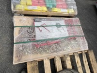 PALLET OF APPROX. (5) UNUSED BINDERS, APPROX (10) CHAINS --(LOCATED IN COLTON, CA)--